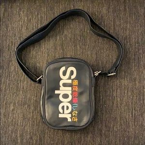 Superdry side bag in navy